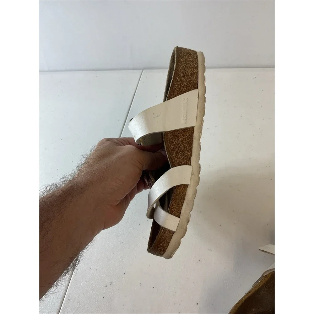 Birkenstock‎ Mayari Birko-Flor Sandal Women's 36 US 5.5 Soft Foot Bed White